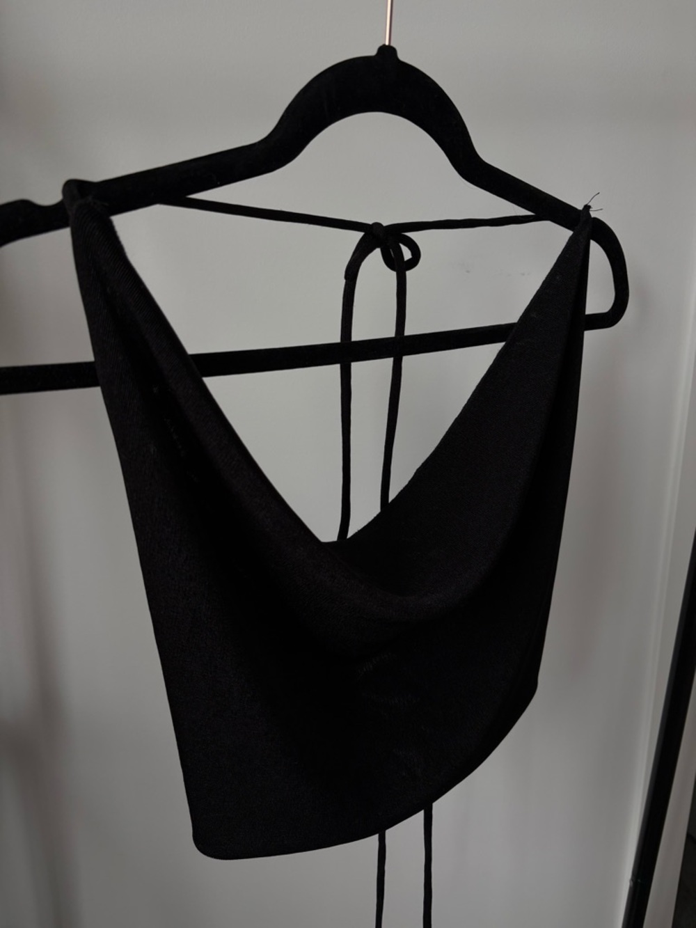 Aritzia Black Cowl Neck Camisole Top